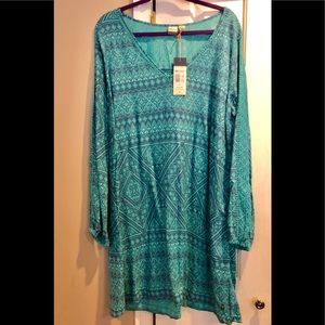 NWT! ROXY April Morning Long Sleeve Dress, Size XL